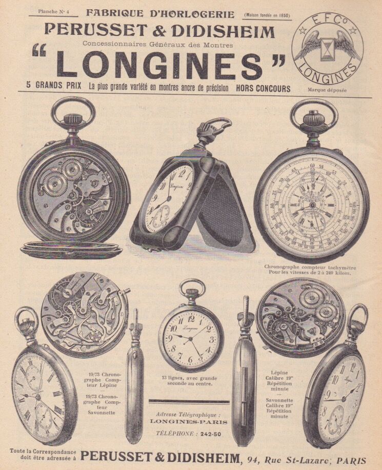 Perusset et Didisheim fabrique d'horlogerie Paris-1911