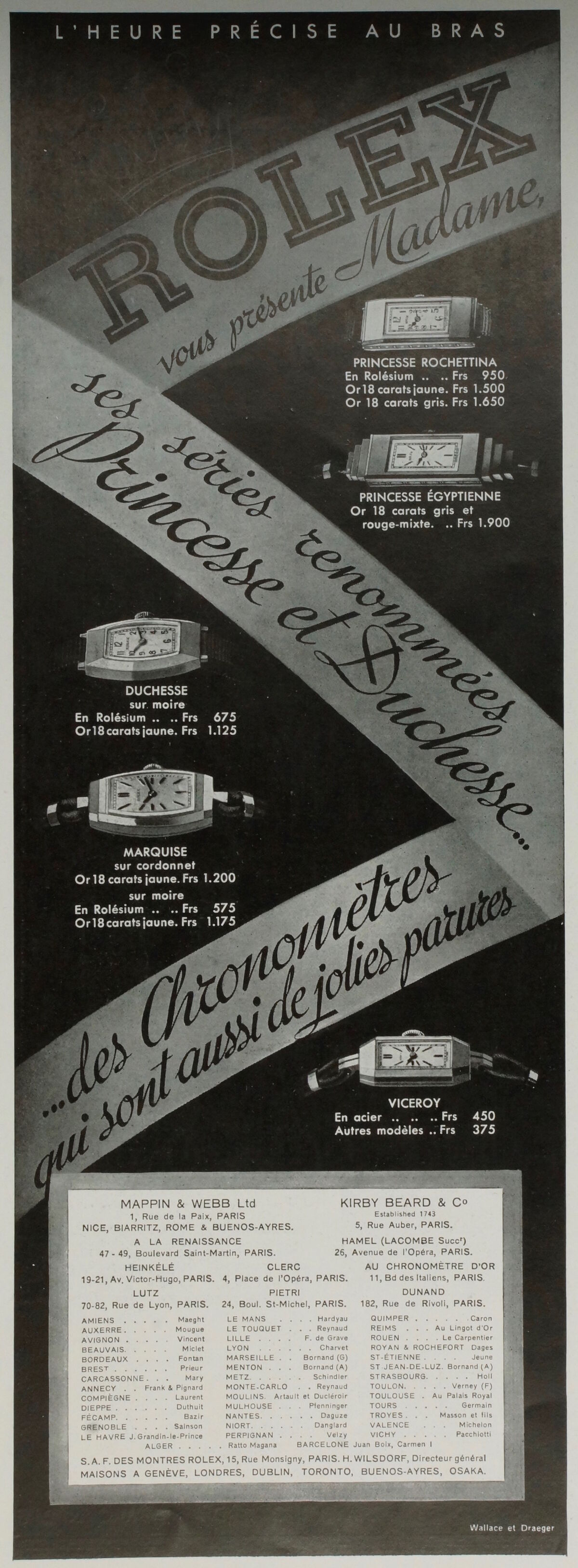 Publicités de 1934