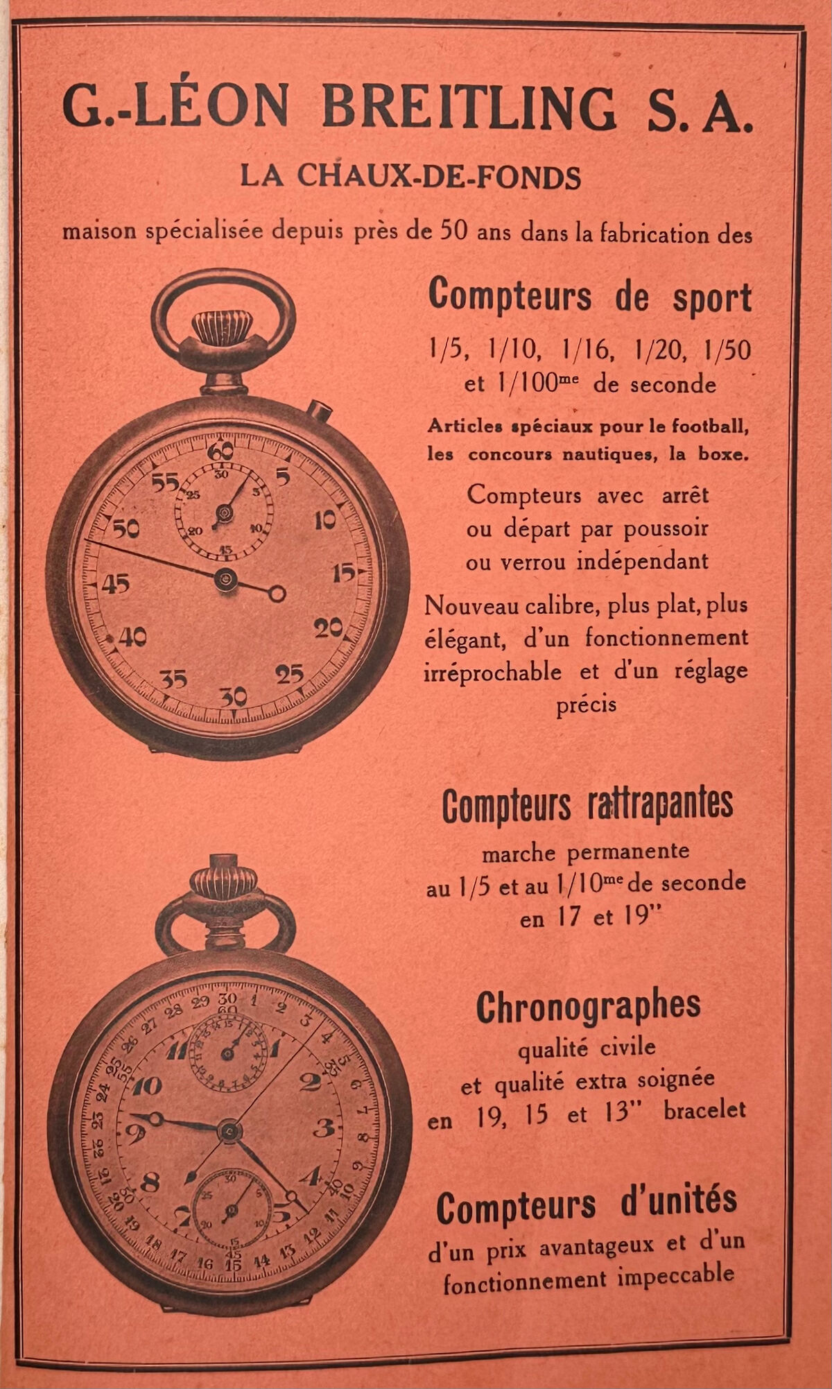 Werbung von 1930
